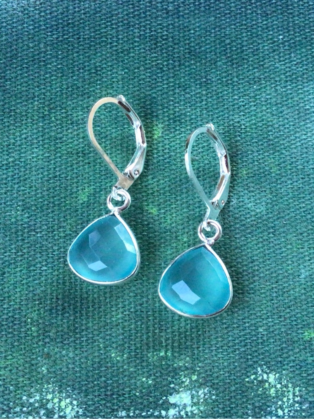 Sterling Silver Chalcedony Sundance Charm Earrings sale - Picture 4 of 10